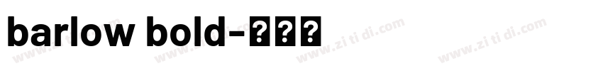 barlow bold字体转换